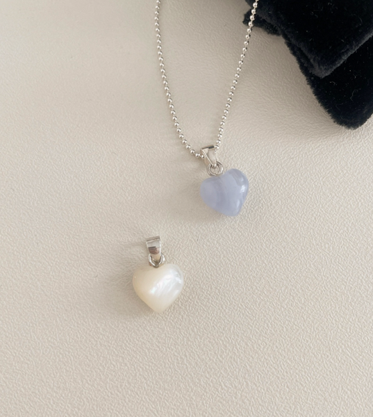 [SOYE PI-NE] Pearl Heart Necklace