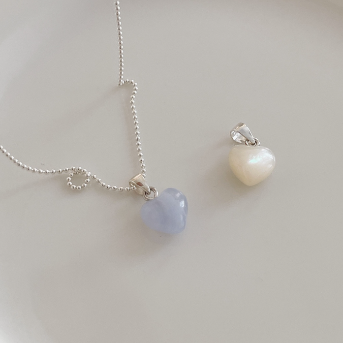 [SOYE PI-NE] Pearl Heart Necklace