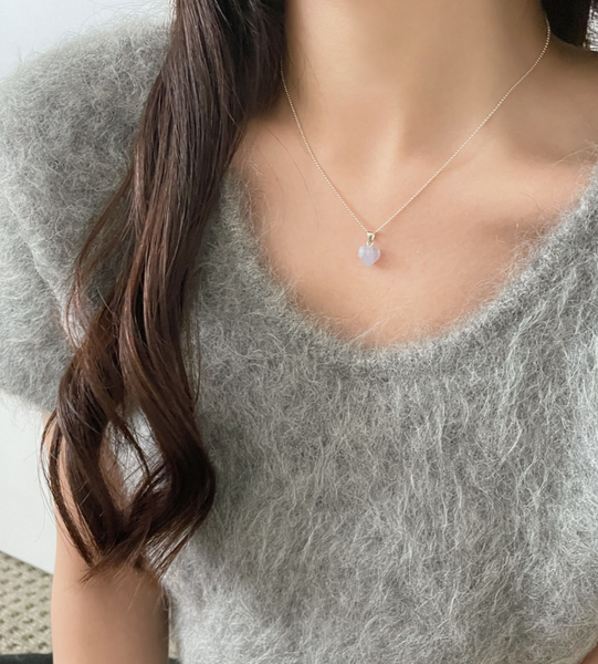 [SOYE PI-NE] Pearl Heart Necklace
