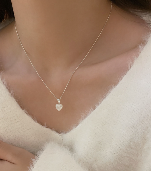 [SOYE PI-NE] Pearl Heart Necklace