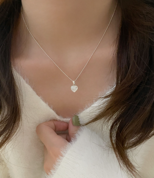 [SOYE PI-NE] Pearl Heart Necklace