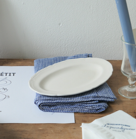 [ATELIER15ent] Le Petit Dejeuner Oval Plate (2Type)