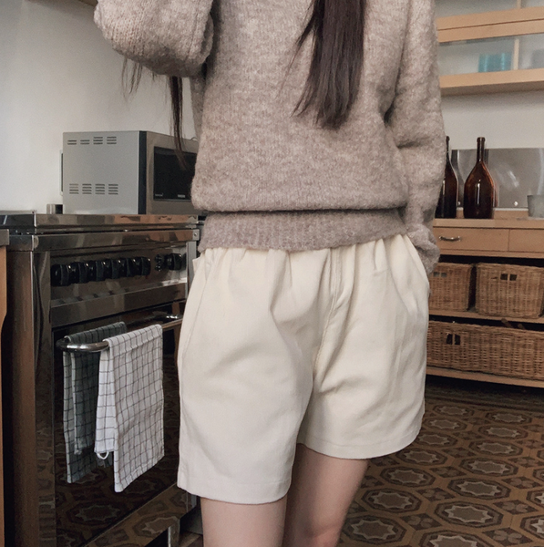 [SLOWAND] Autumn Mood Corduroy Half Pants