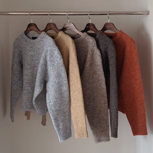 [SLOWAND] Cozy Mixed Tone Vintage Knit