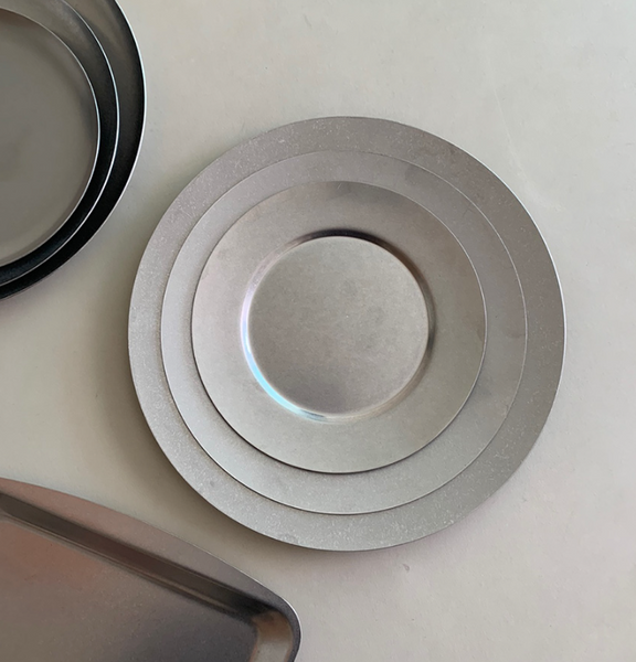 [SINON SHOP] Ageuda Stainless Steel Round Plate Tray