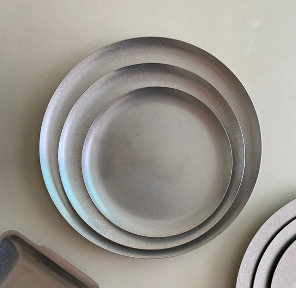 [SINON SHOP] Ageuda Stainless Steel Round Plate Tray