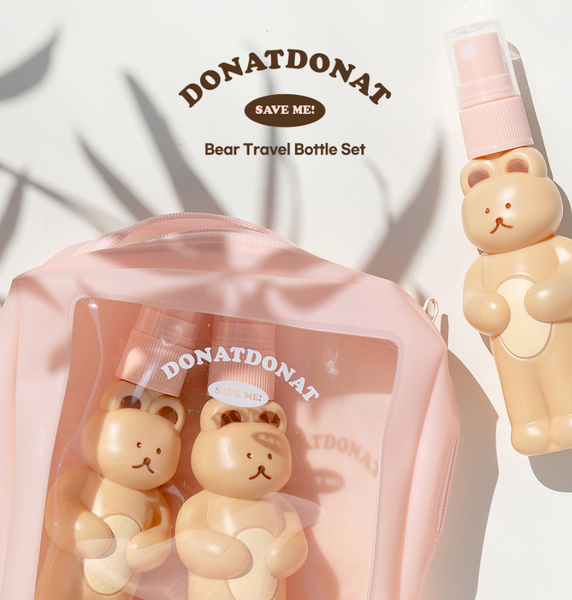 [DONATDONAT] Bear Travel Bottle Set