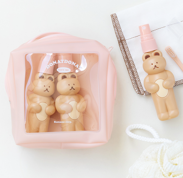 [DONATDONAT] Bear Travel Bottle Set