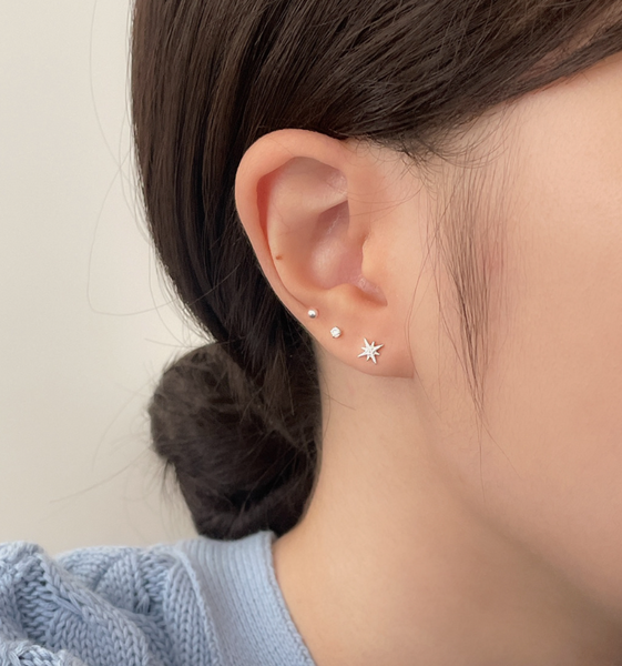 [SOYE PI-NE] Sparkling Cubic Earrings Set
