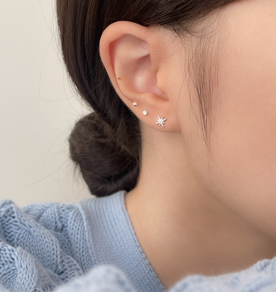 [SOYE PI-NE] Sparkling Cubic Earrings Set