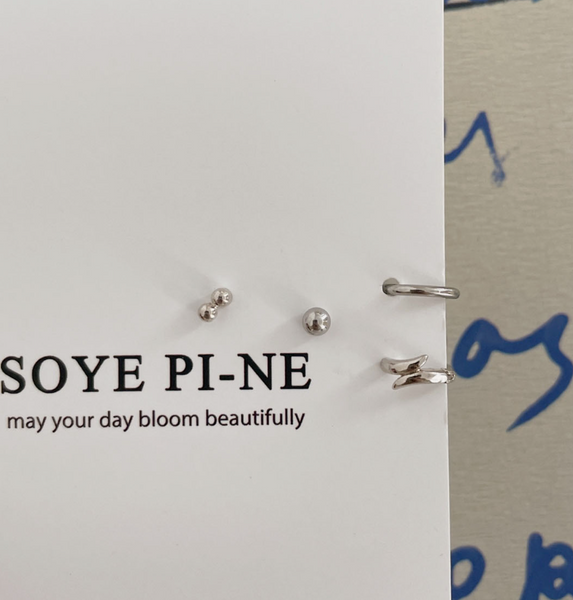 [SOYE PI-NE] Modern Ball Piercing Set