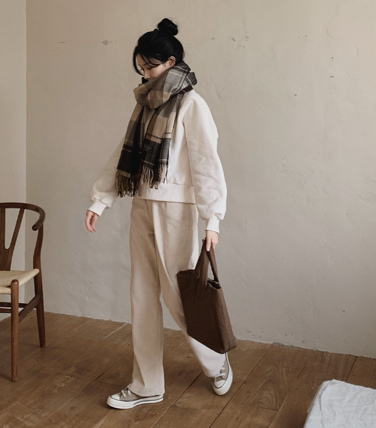 [SLOWAND] # SLOWMADE Today Corduroy Wide Pants (+Long ver)