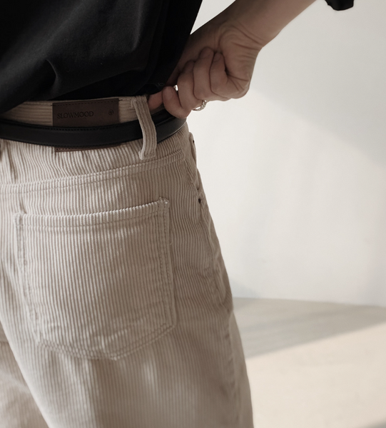 [SLOWAND] # SLOWMADE Today Corduroy Wide Pants (+Long ver)