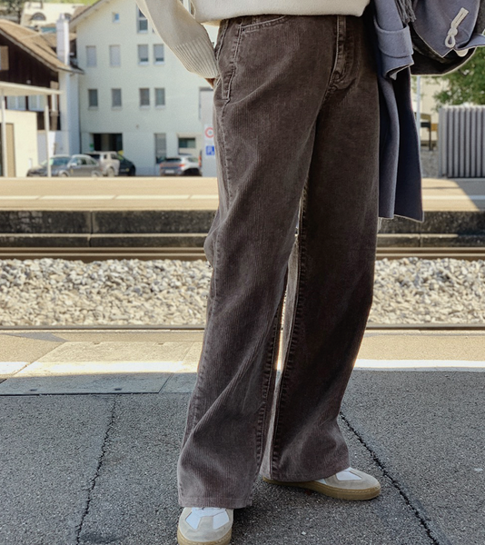 [SLOWAND] # SLOWMADE Today Corduroy Wide Pants (+Long ver)