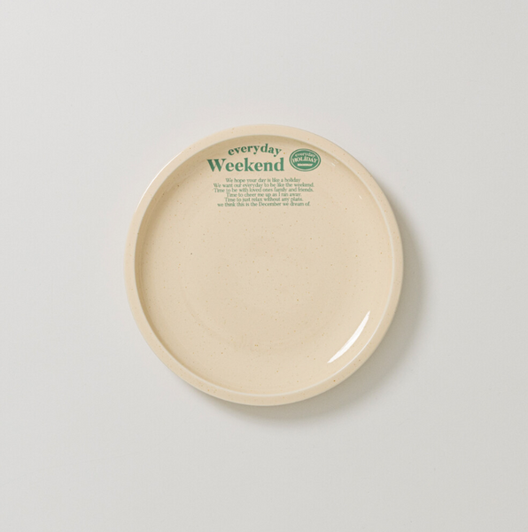 [momur] [weekend 4] Holiday Plate (Butter Green)