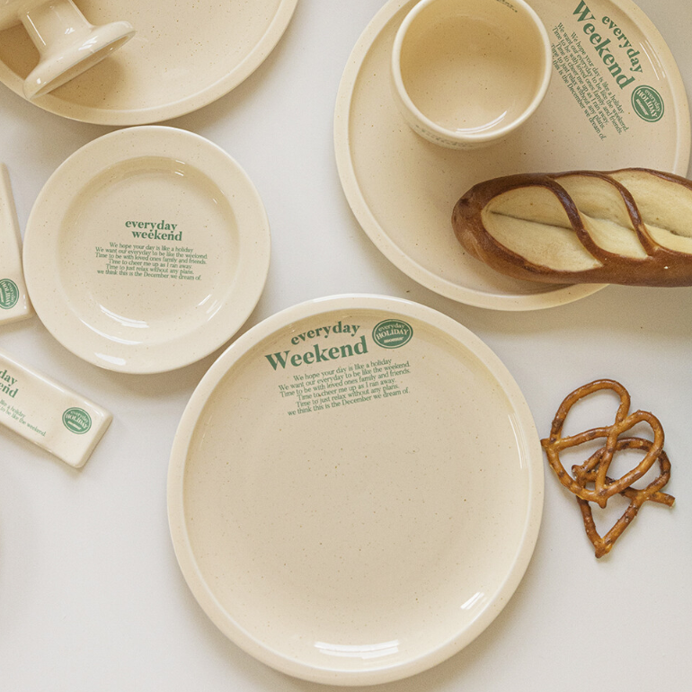 [momur] [weekend 4] Holiday Plate (Butter Green)