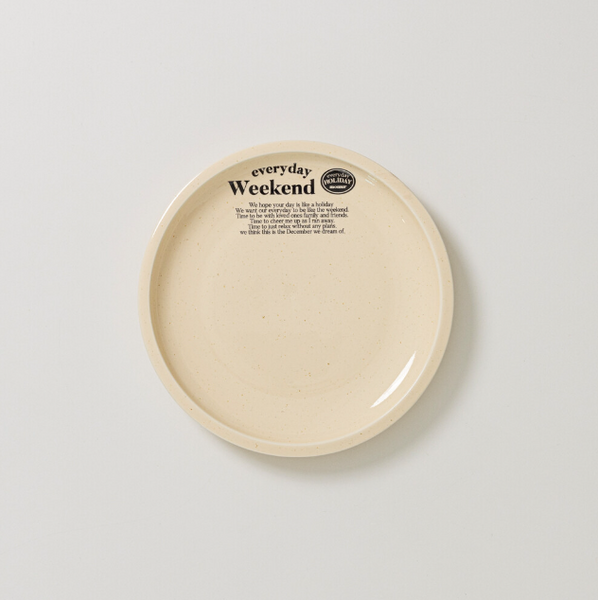 [momur] [weekend 4] Holiday Plate (Butter Black)