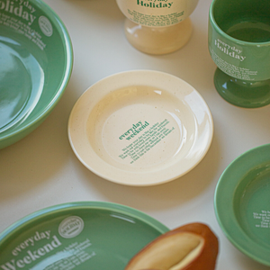 [momur] [weekend 4] Holiday Mini Plate (Butter Green)