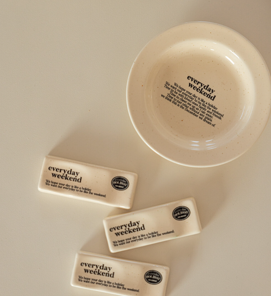 [momur] [weekend 4] Holiday Mini Plate (Butter Black)
