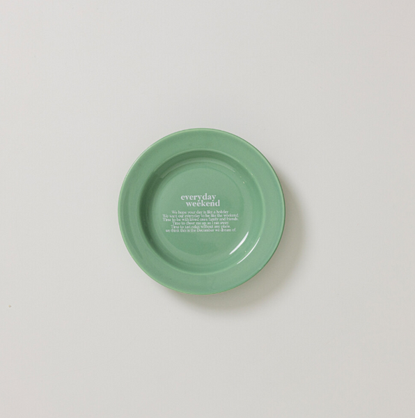 [momur] [weekend 4] Holiday Mini Plate (Green Ivory)