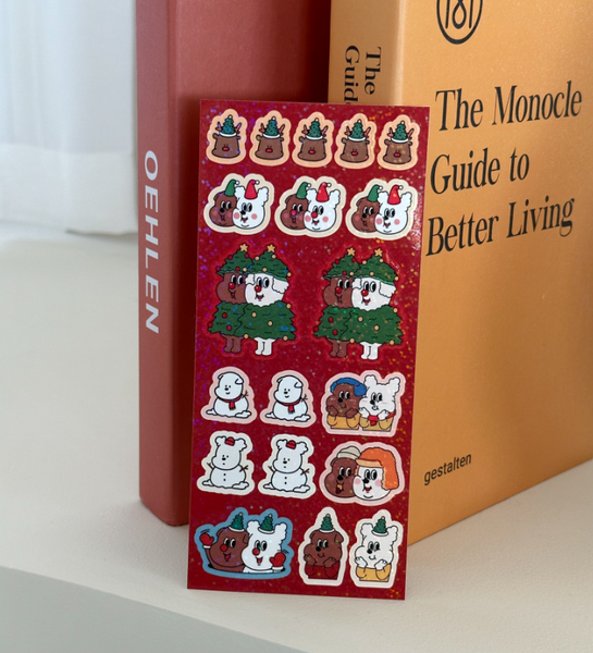 [1107] Christmas Edition Glitter Seal Sticker