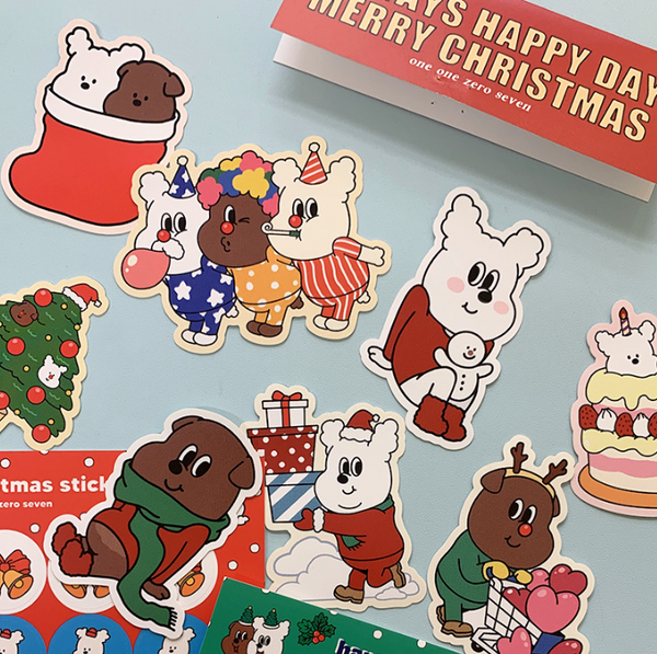 [1107] Christmas Edition Removable Sticker Pack