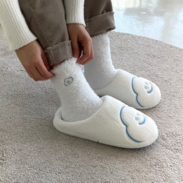 [skyfolio] White Cloud Slippers (Room Shoes)