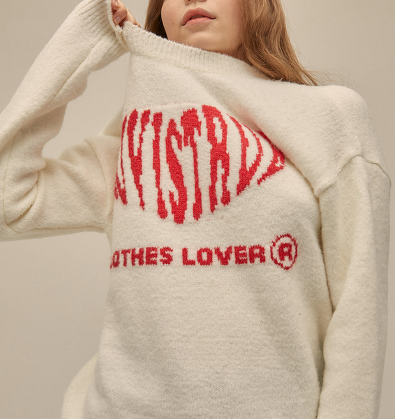 [LUVISTRUE] PO HEART KNIT(IVORY)