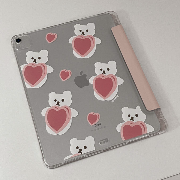 [MAZZZZY] Muffin Pattern Ipad Case (Sand Pink)