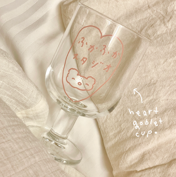 [HOOKKA HOOKKA STUDIO] Heart Goblet Cup 345ml