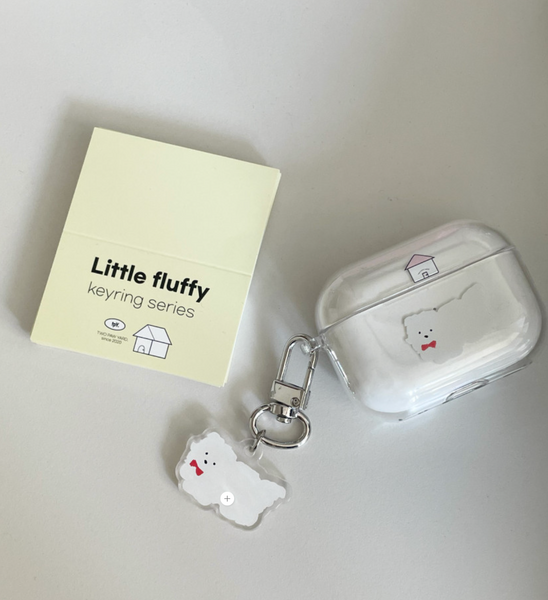 [two paw yard.] Little Fluffy Airpods Case