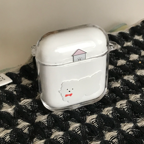 [two paw yard.] Little Fluffy Airpods Case