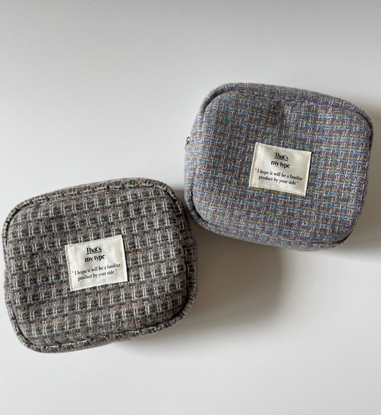 [That's my type] Tweed Pouch