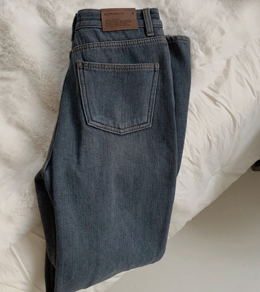 [SLOWAND] # SLOWMADE Winter Air Long Fit Denim Pants