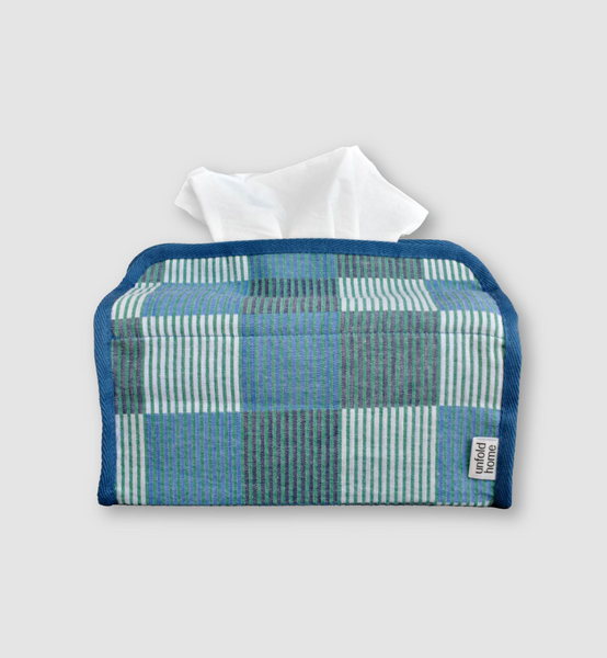 [unfold] Patchwork Tissue Cover (blue)