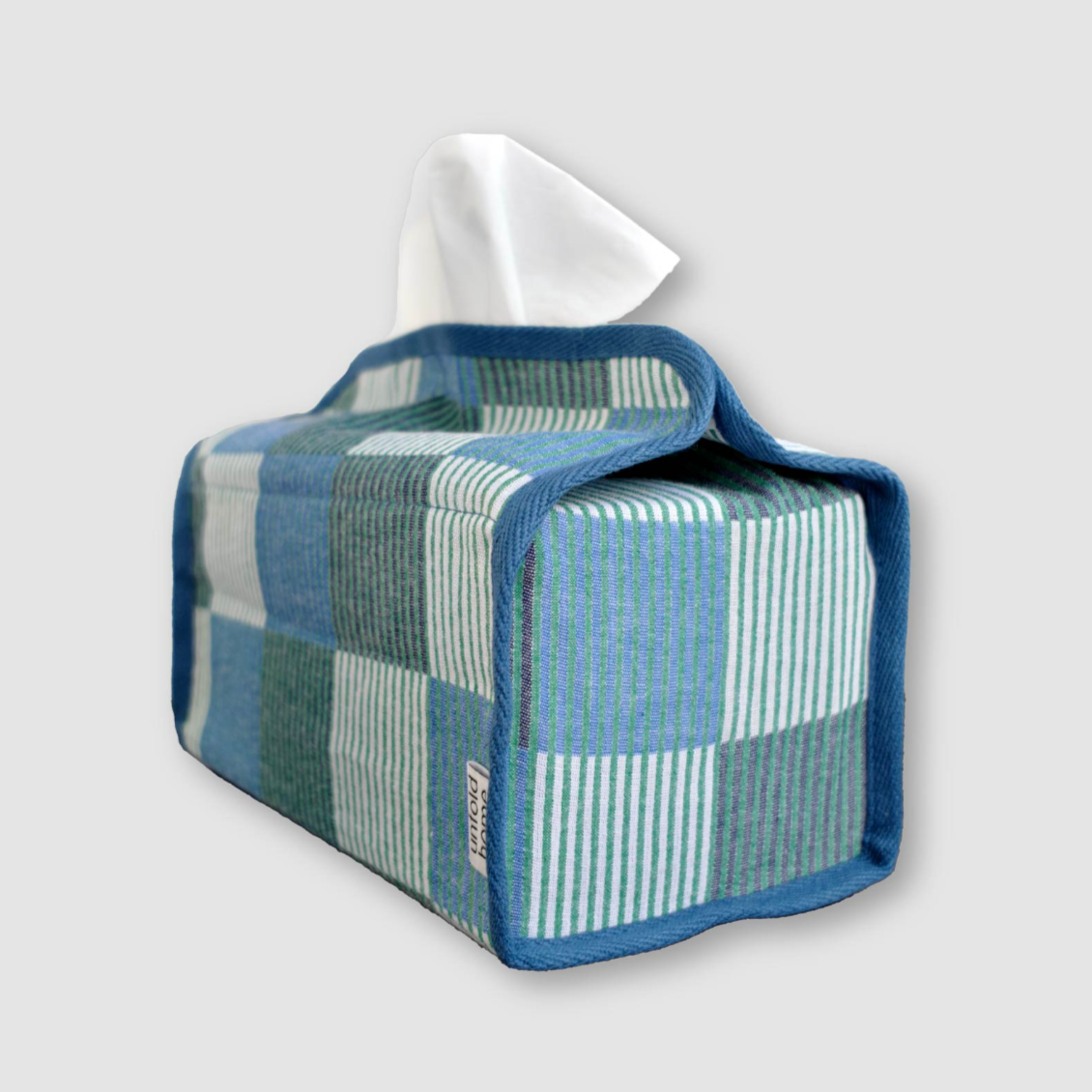 [unfold] Patchwork Tissue Cover (blue)