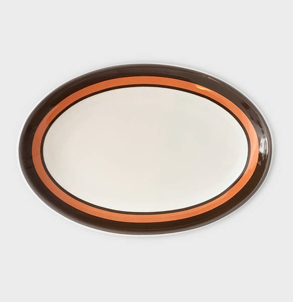 [SINON SHOP] Bistro Oval Plate (Orange)