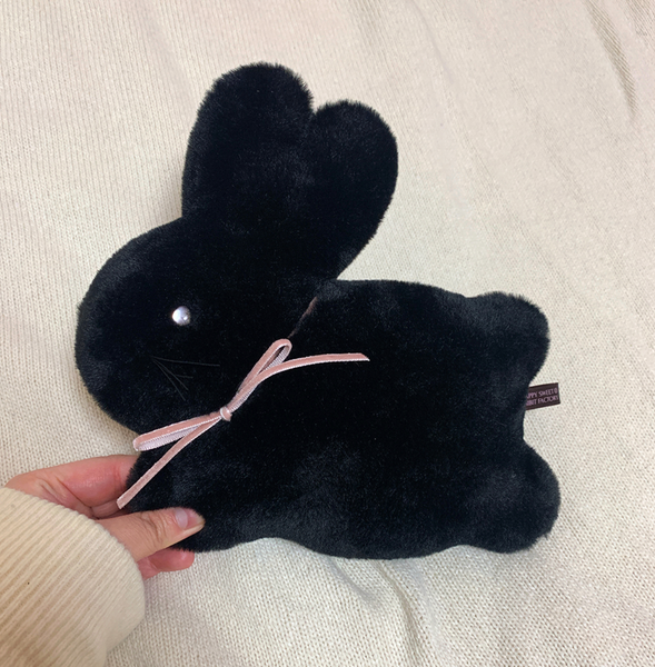 [BBIBIT] Cotton Bunny Popo Handmade Doll (Black)