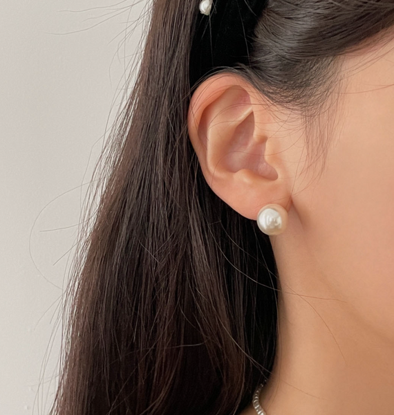 [SOYE PI-NE] Pearl Bold Earrings (3Size)