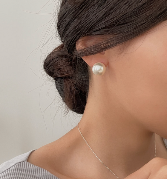 [SOYE PI-NE] Pearl Bold Earrings (3Size)