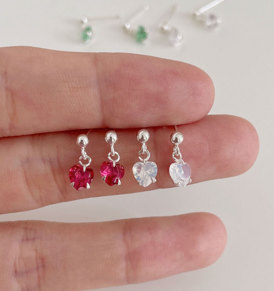 [SOYE PI-NE] Jelly Heart Color Mini Earrings