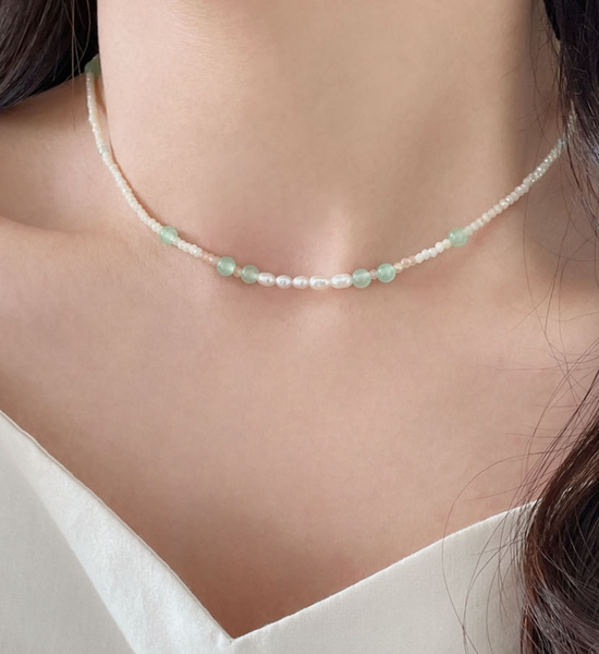 [SOYE PI-NE] Gemstone Beads Necklace