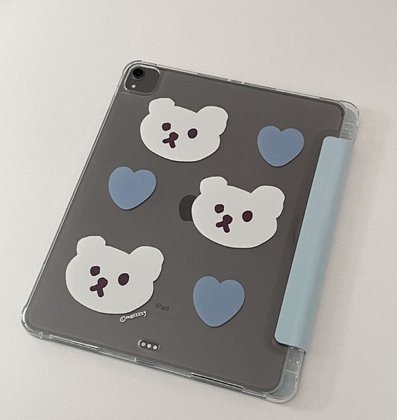 [MAZZZZY] Muffin Heart Ipad Case (Sky)