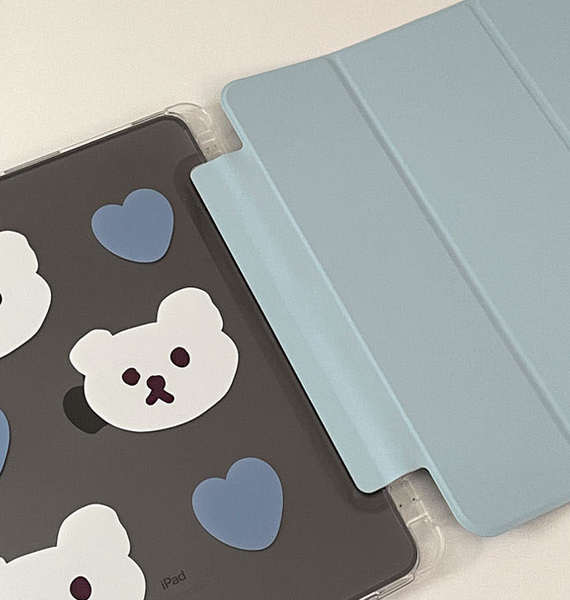 [MAZZZZY] Muffin Heart Ipad Case (Sky)