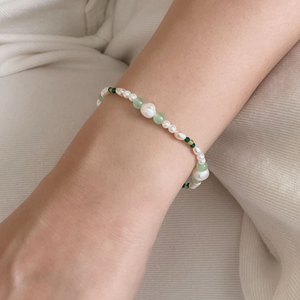 [SOYE PI-NE] Slow Gemstone Pearl Bracelet