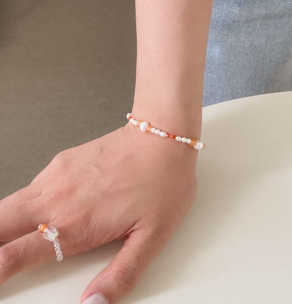 [SOYE PI-NE] Slow Gemstone Pearl Bracelet
