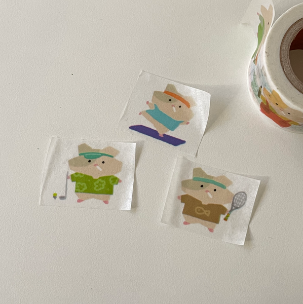 [collector mumu] Hamster Daily Masking Tape