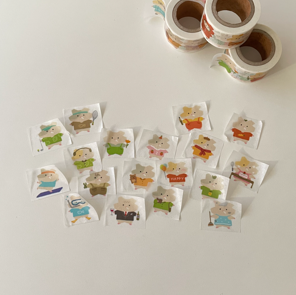 [collector mumu] Hamster Daily Masking Tape