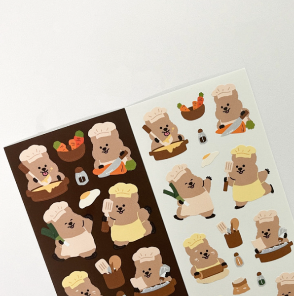 [YOUNG FOREST] 꽃카는 요리사 Quokka Sticker