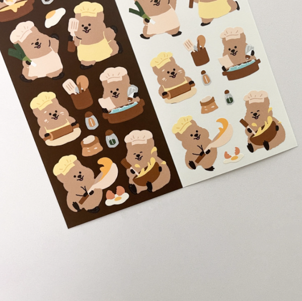 [YOUNG FOREST] 꽃카는 요리사 Quokka Sticker